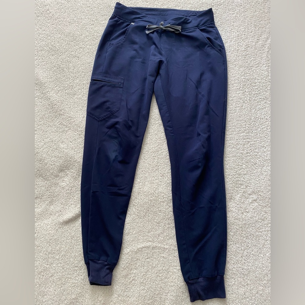 Figs Zamora jogger scrub pants - navy - size medium/tall